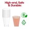 Clear Square Bottom Disposable Plastic Cups - 7 oz. (500 Cups)